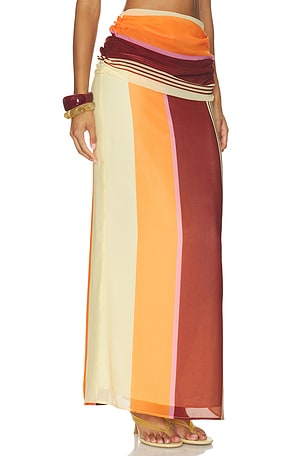 Baobab Sumaq Maxi Skirt in Terracotta Rosata. Size M. Also
