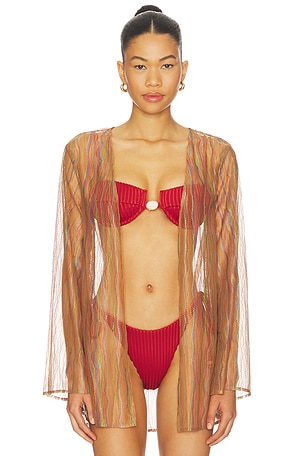 Baobab Gola Top in Brown