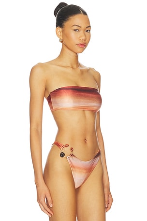 Baobab Galo Bikini Top in Orange. Size XS. Also
