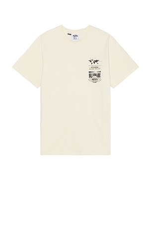 Billionaire Boys Club Supermoon Short Sleeve Tee in Cream