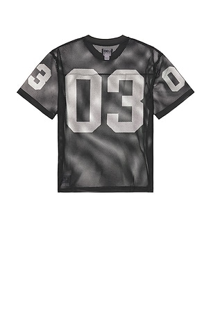 Billionaire Boys Club Varsity Football Jersey Short Sleeve Tee in Black