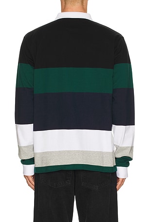 Billionaire Boys Club Rugby Jersey in Black,Green