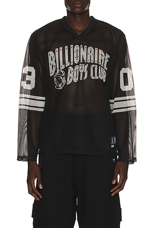Billionaire Boys Club Zone Long Sleeve Mesh Tee in Black