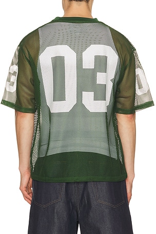 Billionaire Boys Club Varsity Football Jersey in Green