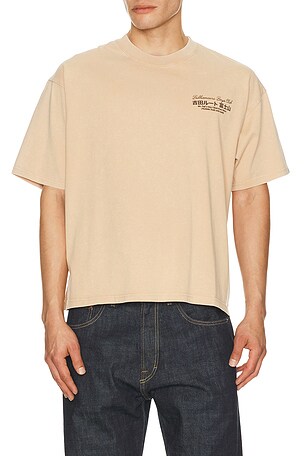Billionaire Boys Club Climb Boxy Tee in Cream