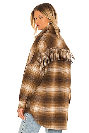 Fringe With Benefits Coat Steve Madden