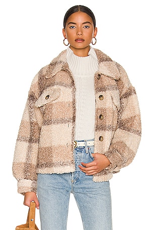 Plaid To See You Jacket Steve Madden