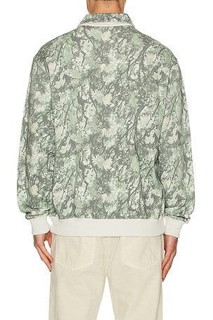 Bad Birdie French Terry Polo in Grey