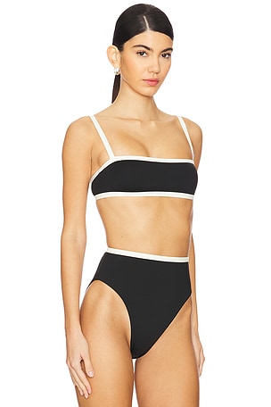 Bondi Born Fiona Bikini Top in Black