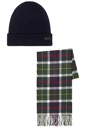 Swinton Beanie & Galingale Gift Set Barbour