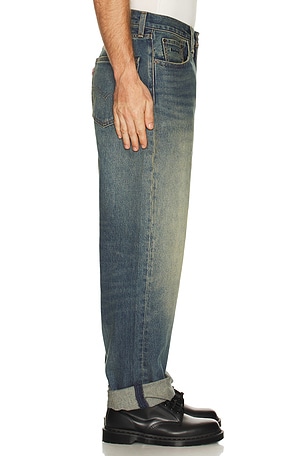 Barbour x Levi's 568 Loose Jean in Blue. Size 32. Also