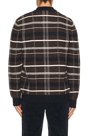 Barbour Kane Knitted Cardigan in Brown. Size XL/1X. Also