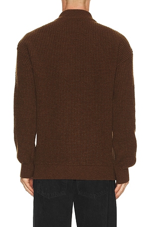 Barbour Gearstone Textured Knit Sweater in Brown
