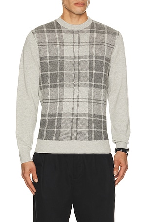 Mineral Tartan Crew Sweater Barbour