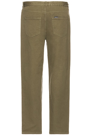 Barbour Washed Stretch Twill Regular Fit Trouser in Olive