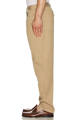 Barbour Washed Stretch Twill Trouser in Brown