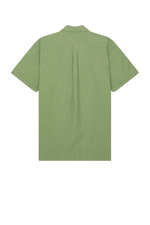 Barbour Thermond Seersucker Summer Shirt in Green