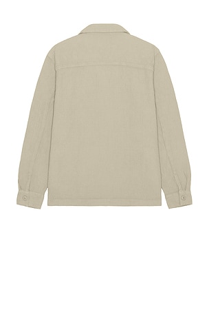 Barbour Sandwood Waffle Overshirt in Beige. Size XL/1X. Also