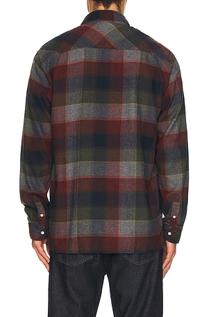 Barbour Copswell Relaxed Checked Shirt in Navy