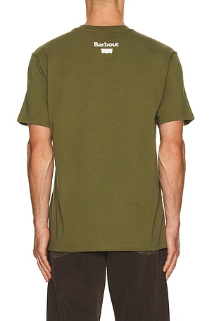 Barbour x Levi's Graphic T-Shirt in Olive. Size XXL/2X. Also