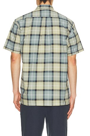 Barbour Gordon Summer Fit Shirt in Green,Blue. Size L. Also