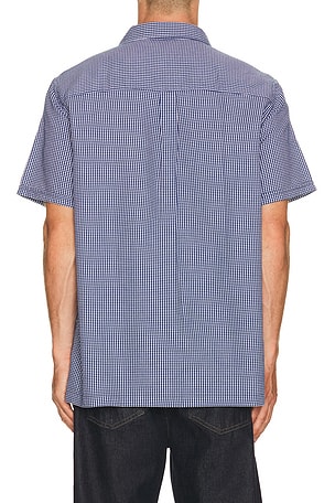Barbour Rudbeck Textured Summerfit Shirt in Navy