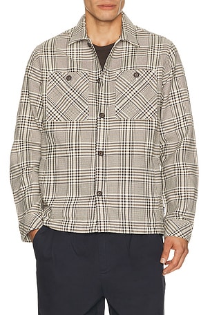Alderney Houndstooth Overshirt Barbour