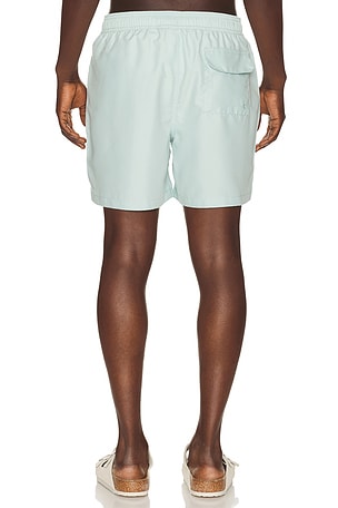 Barbour Water Reactive Leaf Print Swim Short in Teal. Size S. Also