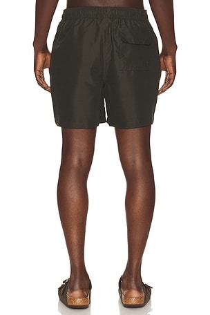 Barbour Water Reactive Tartan Swim Short in Olive