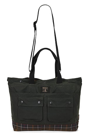 Field Wax Tote Bag Barbour