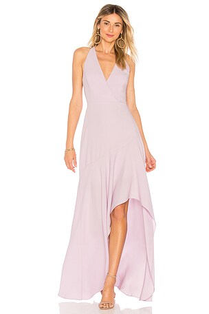 BCBGMAXAZRIA Obree Halter Dress In Lavender in Lavender | REVOLVE