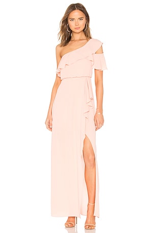 bcbg coral one shoulder dress BCBGMAXAZRIA ONE SHOULDER "JONESY" RUFFLE MINI DRESS IN CORAL SIZE 4