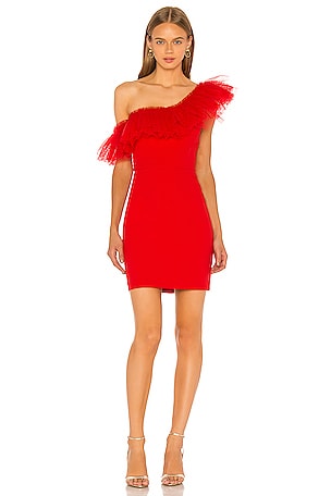 One Shoulder Mini Dress BCBGMAXAZRIA