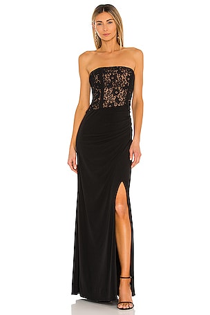 BCBGMAXAZRIA Solid Matte Jersey Gown in Black | REVOLVE BCBGMAXAZRIA Solid Matte Jersey Gown in Black | REVOLVE