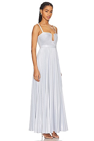 BCBGMAXAZRIA Long Evening Dress in Baby Blue