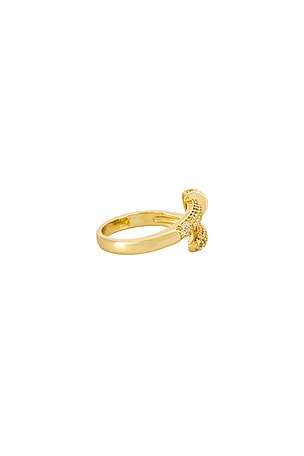 BRACHA Nail Ring in Metallic Gold