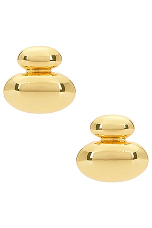 Gold Pebble Studs BRACHA