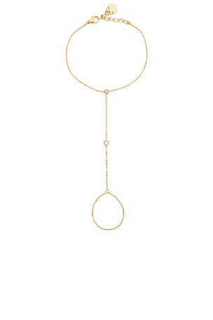 BRACHA Mila Hand Chain in Metallic Gold