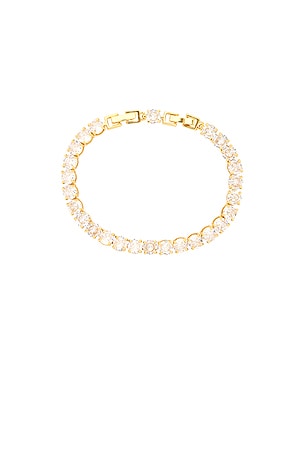BRACHA Darcy Tennis Bracelet in Metallic Gold