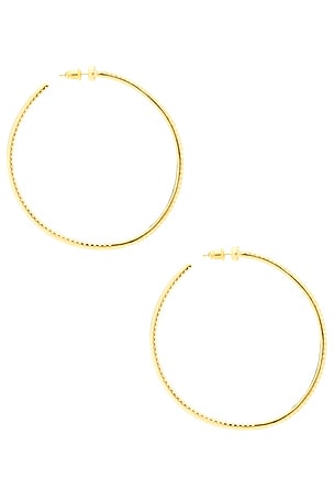 BRACHA Wildside Hoops in Metallic Gold