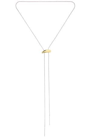 Lauren Two Tone Lariat Necklace BRACHA