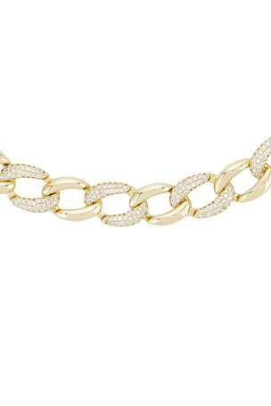 BRACHA Olsen Necklace in Unique Color & Gold in Metallic Gold