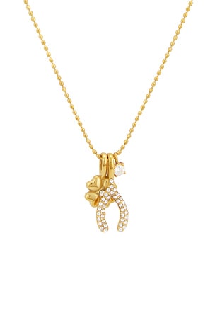 BRACHA Lucky Wish Necklace in Metallic Gold