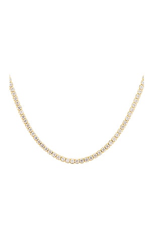 BRACHA Sienna Tennis Necklace in Metallic Gold