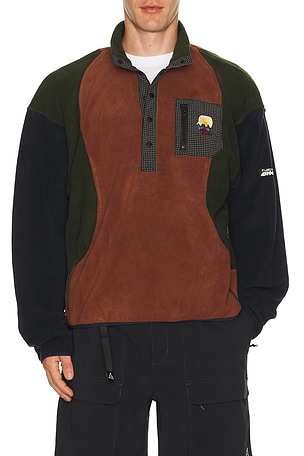 Equipment Ripstop Pullover Fleece Jacket Brain Dead