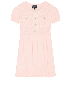 Kids Pleat Knit Mini Dress Bardot Junior