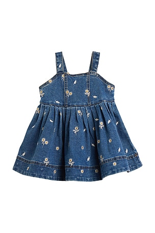 Bardot Junior Catalina Daisy Denim Dress in Blue
