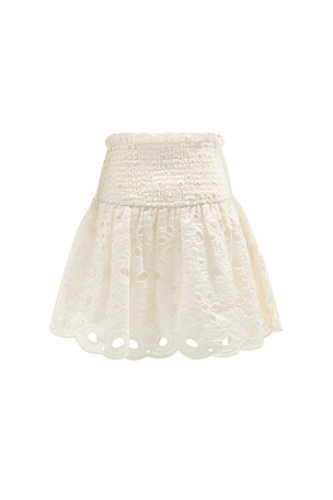 Bardot Junior Kids Ashlyn Broderie Skirt in Ivory