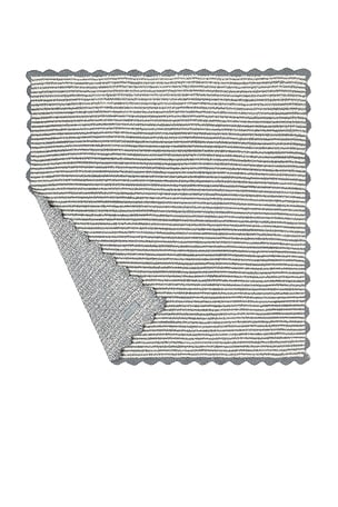 Kids Cozychic Stripe Scallop Receiving Blanket 30x30 Barefoot Dreams