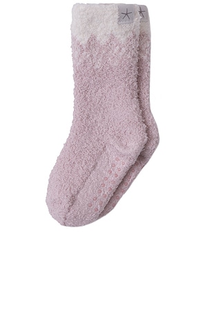Barefoot Dreams Toddler Fair Isle Sock in Rose
